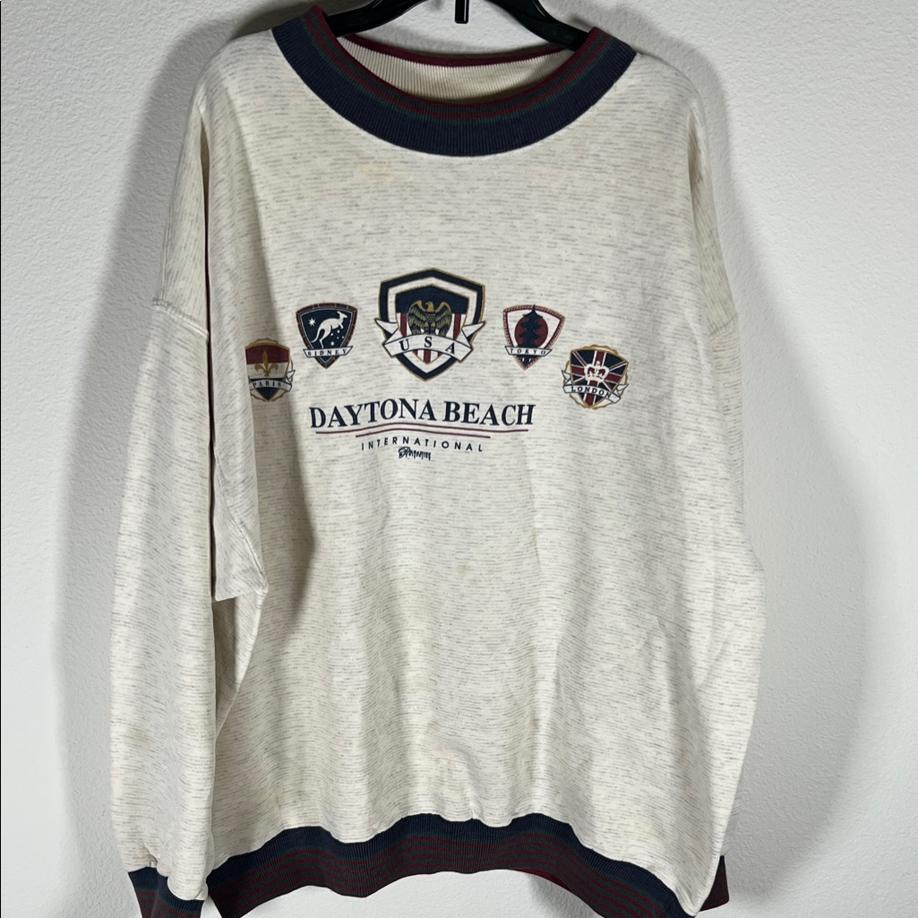 Vintage Daytona Beach International Sweatshirt Size Xl